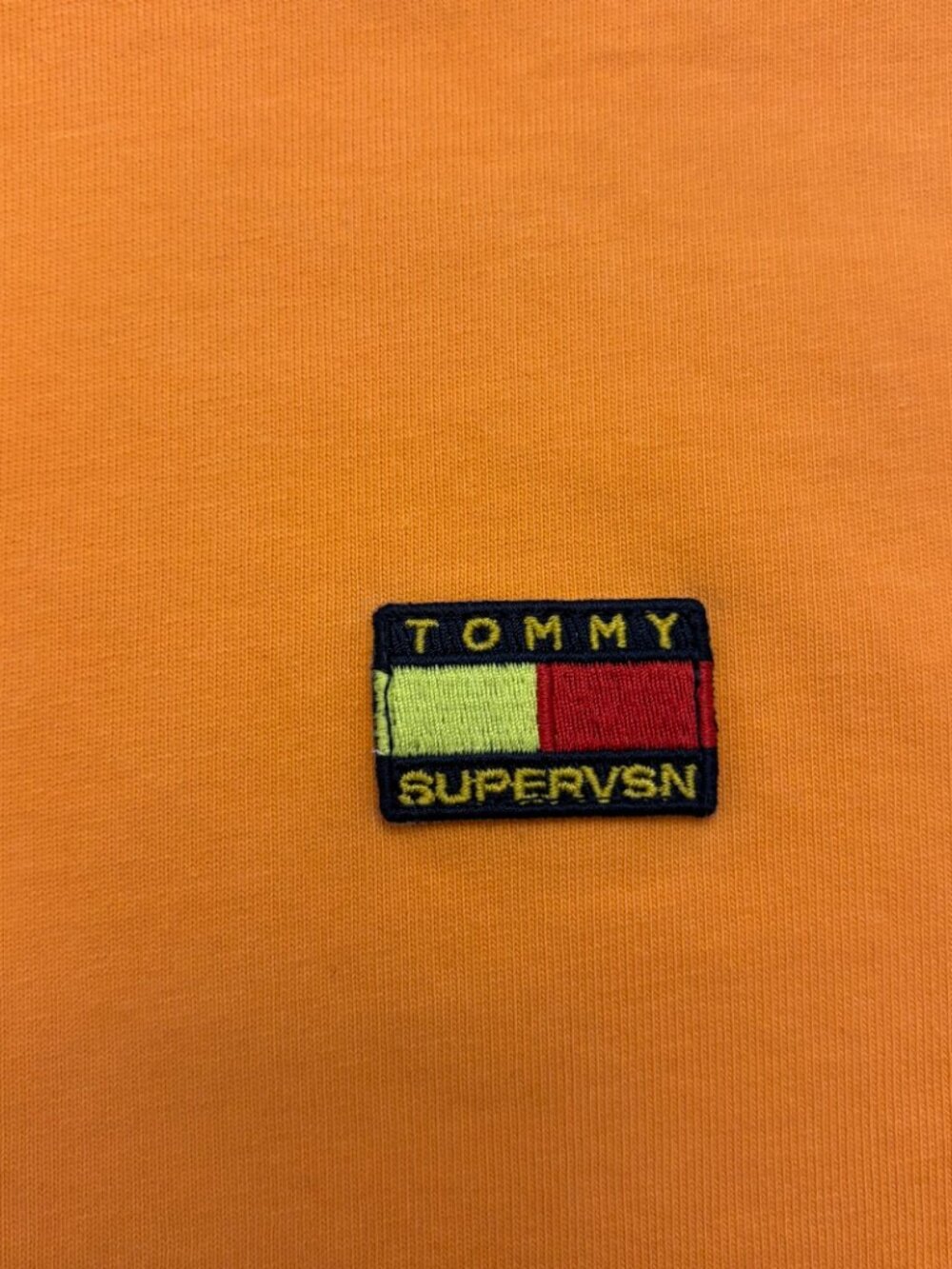 Tommy Jeans SuperVSN Orange Graphic Tee Large - Picture 2 of 11